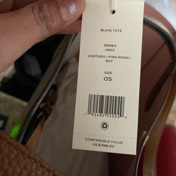 New Tory Burch large Blake tote & clutch park color - Picture 9 of 11